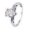 Image 1 : Platinum Diamond Engagement Ring - #1014