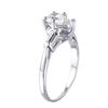 Image 2 : Platinum Diamond Engagement Ring - #1014
