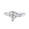 Image 3 : Platinum Diamond Engagement Ring - #1014