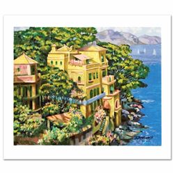 Villa Portofino Limited Edition Serigraph by Howard Behrens (1933-2014), Numbered and Hand Signed wi