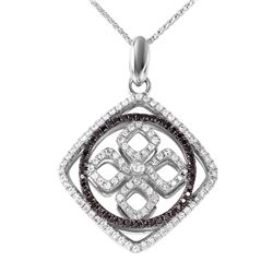 14KT White Gold Diamond Pendant and Chain - #2109