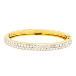 14KT Yellow Gold 3.72ctw Diamond Bangle Bracelet