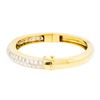 Image 2 : 14KT Yellow Gold 3.72ctw Diamond Bangle Bracelet