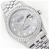 Image 1 : Mens Rolex Stainless Steel Meteorite Diamond Datejust Wristwatch