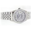 Image 2 : Mens Rolex Stainless Steel Meteorite Diamond Datejust Wristwatch