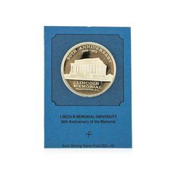 Lincoln Memorial University Sterling Silver Proof Medal