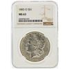 Image 1 : 1883-O $1 Morgan Silver Dollar NGC Graded MS63