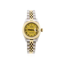 Ladies Two-Tone Rolex Datejust Watch with Box & Papers