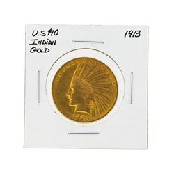 1913 $10 Indian Head Gold Coin