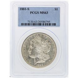 1881-S $1 Morgan Silver Dollar PCGS Graded MS63