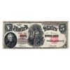 Image 1 : 1907 $5 Large Size Woodchopper Legal Tender Note