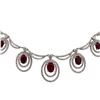Image 2 : 14KT White Gold 4.85ctw Ruby and Diamond Necklace