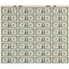 Image 1 : Rare 1981 $1 Uncut Sheet with Mismatch Serial Error