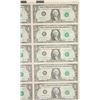 Image 3 : Rare 1981 $1 Uncut Sheet with Mismatch Serial Error