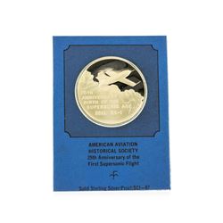 American Aviation Historical Society Sterling Silver Proof Medal