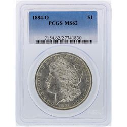 1884-O $1 Morgan Silver Dollar PCGS Graded MS62