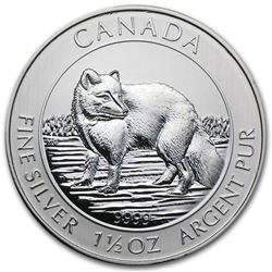 2014 Canada Arctic Fox Silver Brilliant Uncirculated Coin