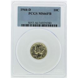 1944-D Mercury Dime PCGS Graded MS66FB