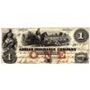 Image 1 : 1800's $1 Adrian Insurance Company Michigan Obsolete Currency Note