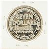 Image 2 : Harrahs Casino Hotel $7 Casino Gaming Token .999 Silver Limited Edition