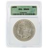 Image 1 : 1896 $1 Morgan Silver Dollar ICG Graded MS64