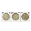 Image 1 : Set of (3) 8 Reales Mexico Silver Coins 1890, 1893, 1897