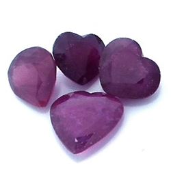 10.78ctw Heart Mixed Ruby Parcel