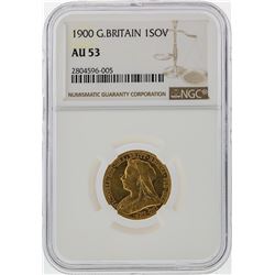1900 1 Sovereign Great Britain Gold Coin NGC AU53