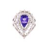 Image 1 : 14KT White Gold 2.01ct Tanzanite and Diamond Ring