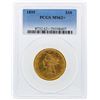 Image 1 : 1895 $10 Liberty Head Eagle Gold Coin PCGS MS62+