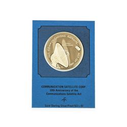 The Communications Satellite Corp. Sterling Silver Proof Medal