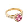 Image 1 : 18KT Rose Gold 2.29ct Spinel and Diamond Ring