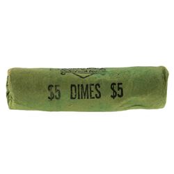 Roll of (50) 1964 Brilliant Uncirculated Roosevelt Dimes
