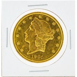 1904 $20 Liberty Head Double Eagle Gold Coin