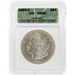 1885-O $1 Morgan Silver Dollar ICG Graded MS65