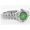 Image 3 : Womens Rolex Stainless Steel Diamond and Emerald Datejust Wristwatch