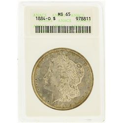 1884-O $1 Morgan Silver Dollar ANACS Graded MS65