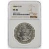 Image 1 : 1884-O $1 Morgan Silver Dollar NGC Graded MS63