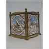 A SET OF FOUR MINTONS ART POTTERY TILES, late 19th Century, designed by John Moyr-Smith, transfer...