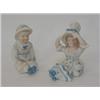 Image 1 : A PAIR OF TINTED BISQUE FIGURES, early 20th Century, sailor boy and girl, height 12cm  (2)  £30-4...