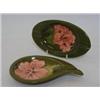 Image 1 : TWO MOORCROFT ASHTRAYS, tube-lined Fuscha design, both with paper labels, 'Potters to the late Qu...