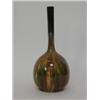 Image 1 : A BRETBY ART POTTERY BOTTLE VASE, late 19th Century, ochre drip glazes, impressed marks and No.15...