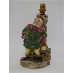 A BRETBY ART POTTERY TABLE LAMP BASE, 'Falstaff', glazed height 24cm, (with a shade)  £30-50...