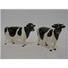 Image 1 : TWO BESWICK FRIESIAN cows, No.1362A, gloss, height 10cm, (one horn s.d.) (2)  £60-80...