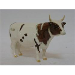 A BESWICK AYRSHIRE BULL, 'C.H Whitehall Mandate', No.1454B, gloss, height 12cm  £200-300...