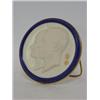 Image 1 : A ROYAL WORCESTER ROYAL COMMEMORATIVE PLAQUE, 1937, circular relief panel of the Monarch and Cons...