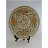 Image 1 : CHARLOTTE RHEAD FOR CROWN DUCAL, a circular wall plaque, tube-lined Rustic Trellis pattern, signe...