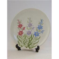 A RADFORD PLATE, freely painted garden flowers, diameter 22cm  £20-30...