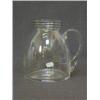Image 1 : A LALIQUE CLEAR GLASS WATER JUG, 'Yquem', loop handle, etched 'R.Lalique France' height 16cm  £80...