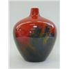 Image 1 : A ROYAL DOULTON VEINED FLAMBE BOTTLE VASE, No.1616, height 24cm  £80-120...